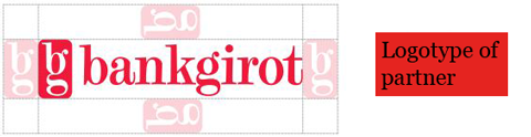 Bankgirot's logotype in combination with partner's logotype