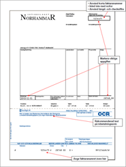 Correctly designed invoice with OCR