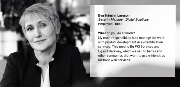 Eva Nässlin-Larsson, Security Manager, Infrastructure, Bankgirot